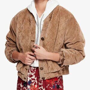 Free People Oversized Bomber Jacket | Size XS